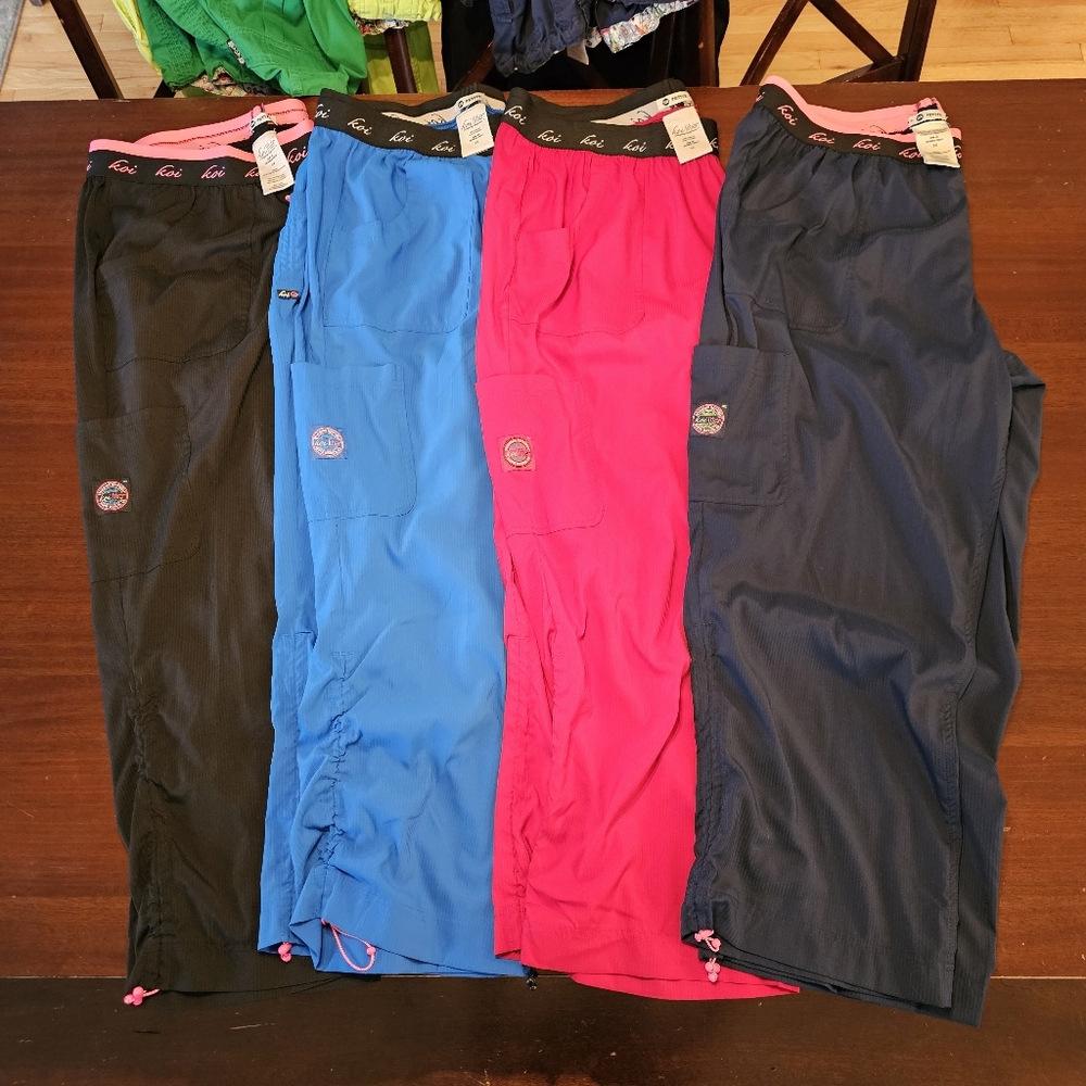 Koi Lite Spirit 5 pocket stretch yoga style scrub pants